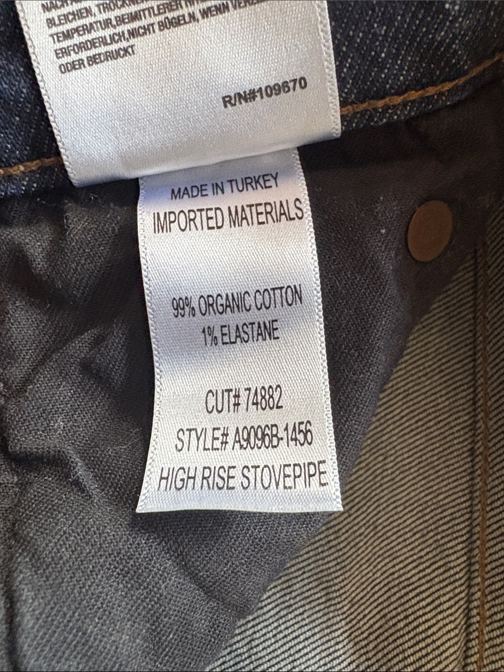 Agolde High Rise Stovepipe size 27 dark blue - Picture 5 of 5